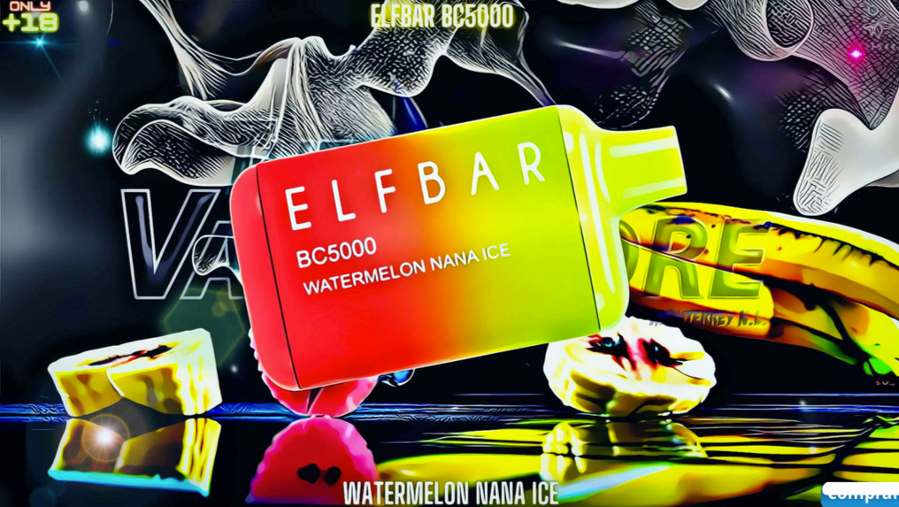 ELFBAR BC5000 SABOR WATERMELON NANA ICE The Vape Store Mexico