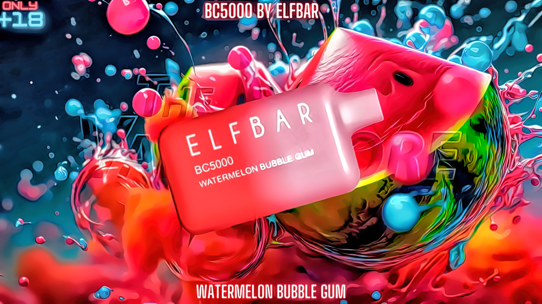 ELFBAR BC5000 SABOR WATERMELON BUBBLEGUM