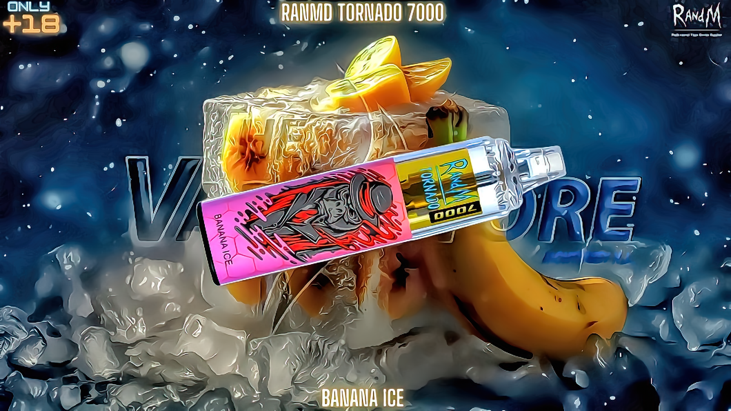 RANDM TORNADO SABOR BANANA ICE