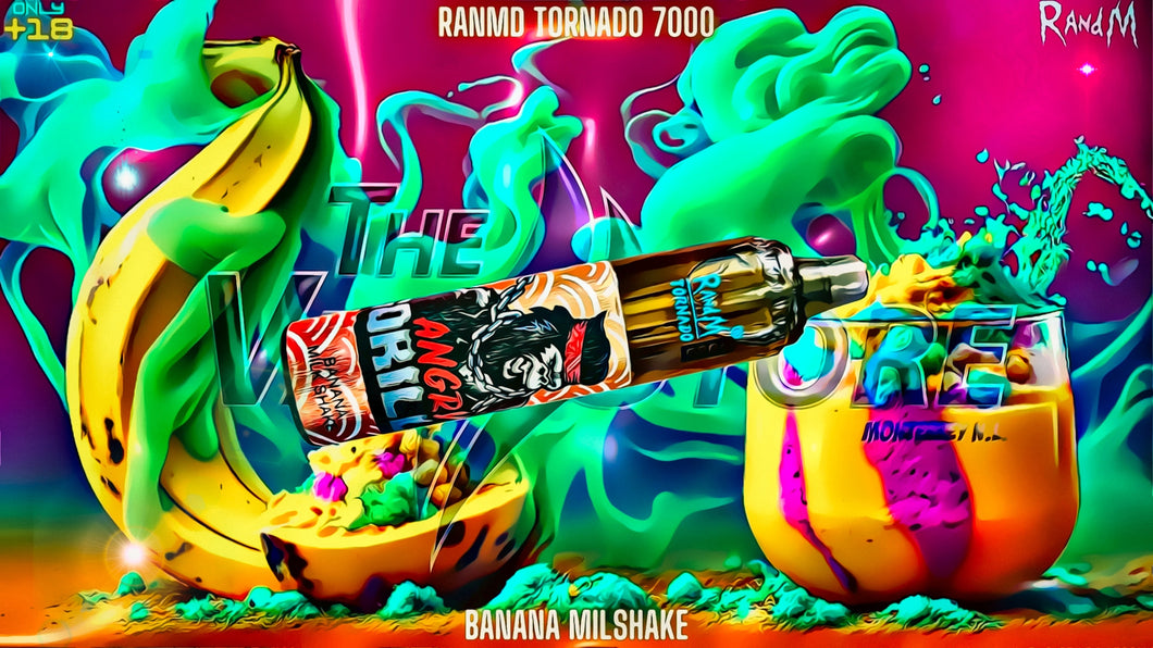 RANDM TORNADO SABOR BANANA MILKSHAKE