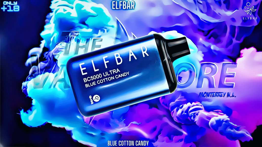 ELFBAR ULTRA 5000 SABOR BLUE COTTON CANDY