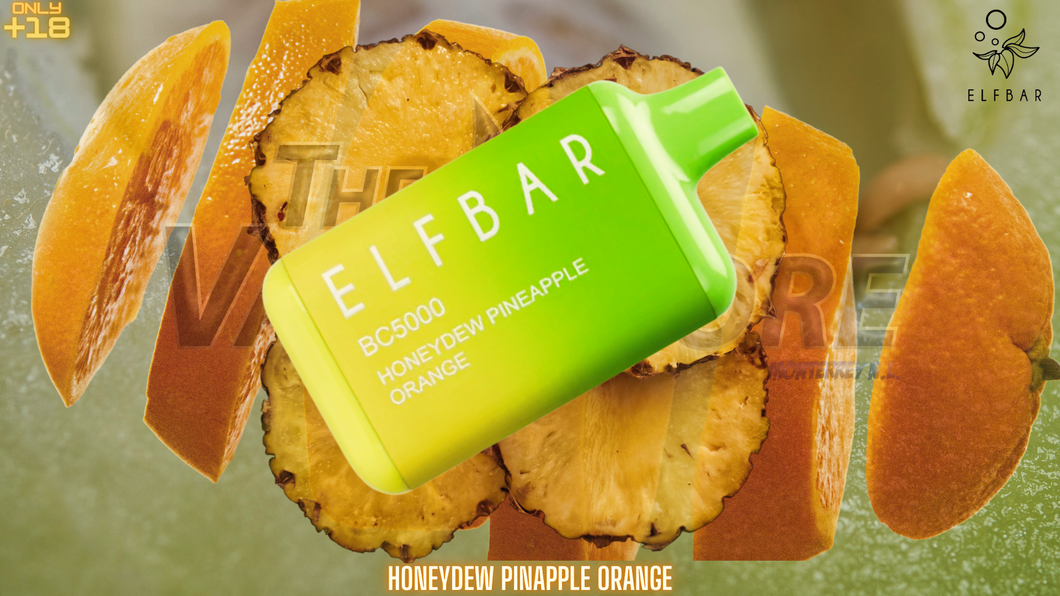 ELFBAR BC5000 SABOR HONEYDEW PINNEAPLE ORANGE