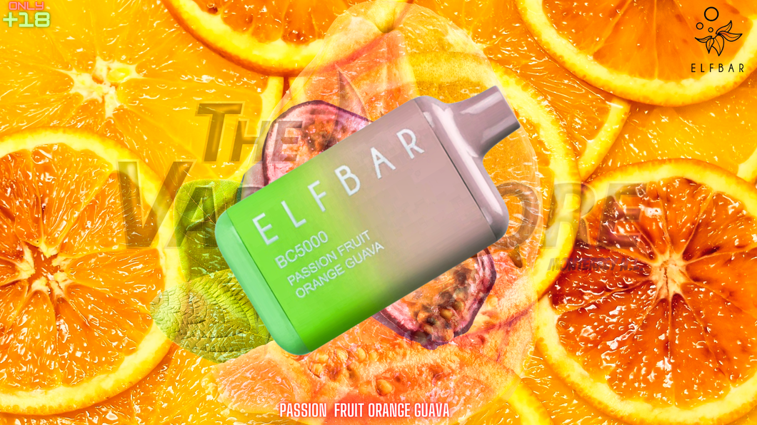 ELFBAR BC5000 SABOR PASSION FRUIT ORANGE GUAVA