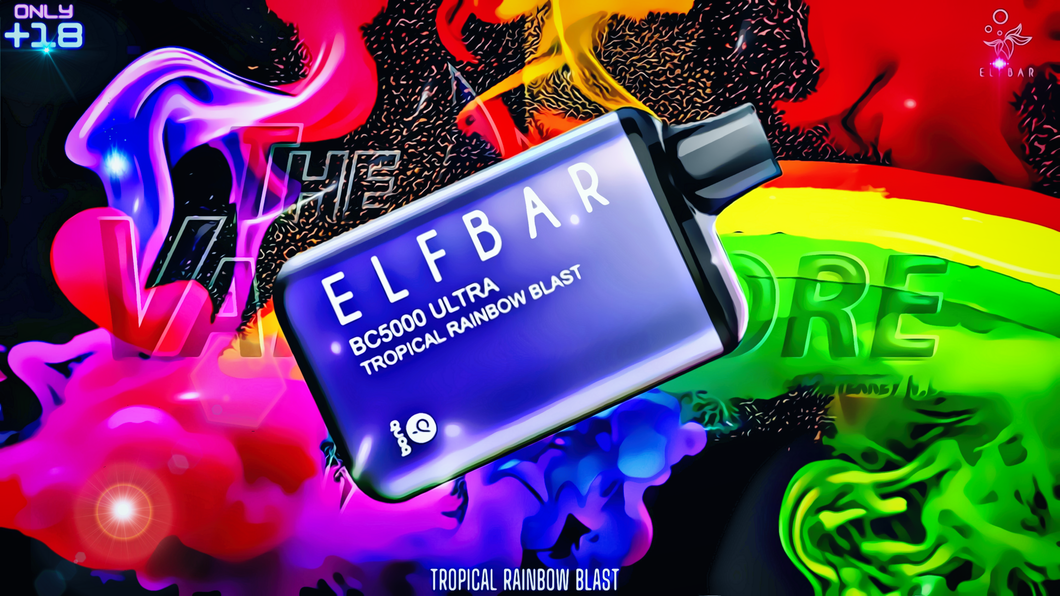 ELFBAR ULTRA 5000 SABOR TROPICAL RAINBOW BLAST